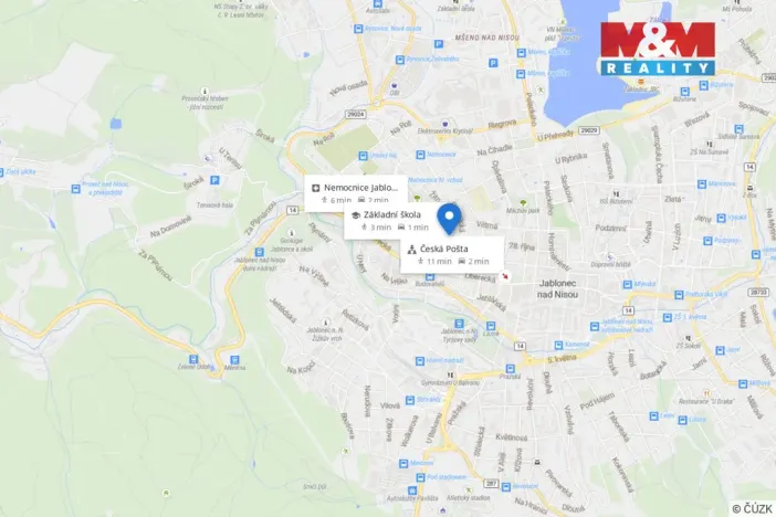 Pronájem bytu 1+1, Jablonec nad Nisou, 28. října, 41 m2