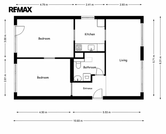 Pronájem bytu 3+1, Praha - Krč, Zálesí, 62 m2