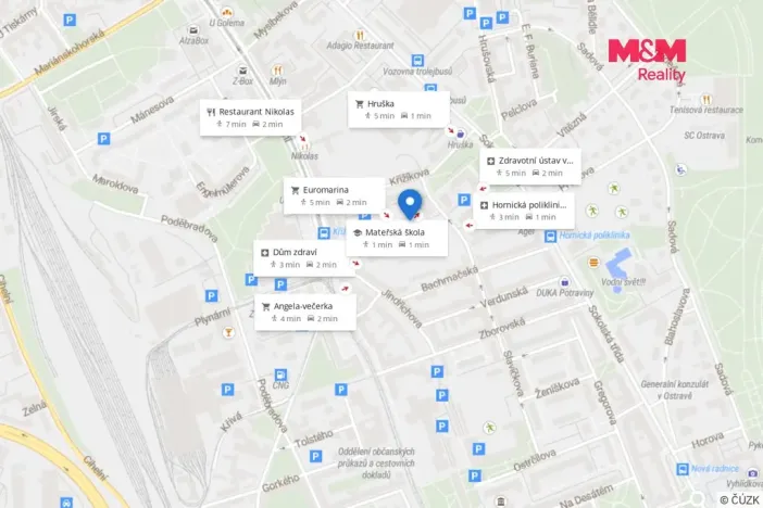 Pronájem bytu 2+1, Ostrava - Moravská Ostrava, Živičná, 50 m2