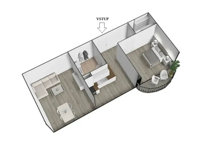 Pronájem bytu 2+1, Hrušovany u Brna, Sídliště, 58 m2