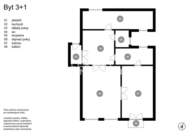 Prodej bytu 3+1, Praha - Nové Město, Soukenická, 96 m2