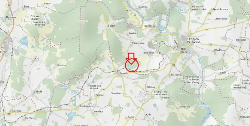 Prodej lesa, Všemyslice, 12022 m2
