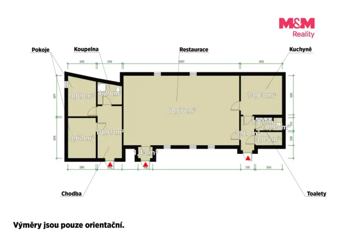 Prodej komerčního pozemku, Vráž, 16101 m2