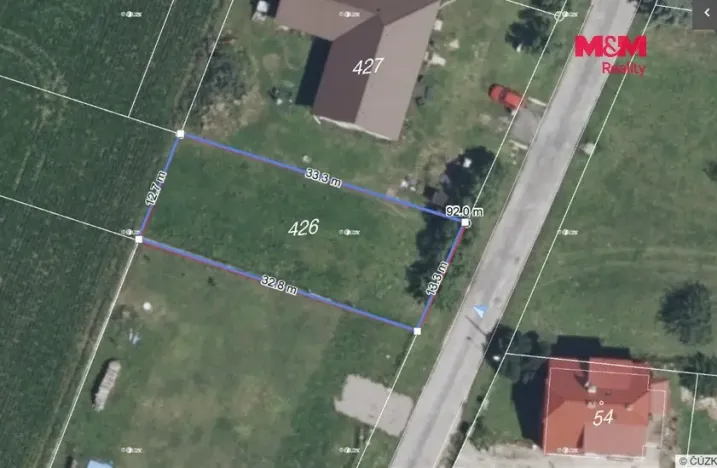 Prodej pozemku pro bydlení, Rašín, 431 m2