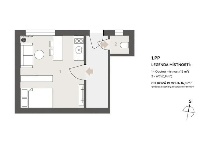 Prodej bytu 2+kk, Praha - Hloubětín, V chaloupkách, 58 m2