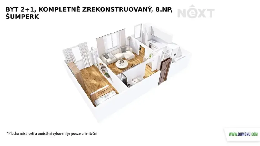 Prodej bytu 2+1, Šumperk, Jugoslávská, 46 m2