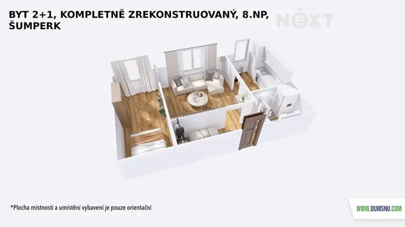 Prodej bytu 2+1, Šumperk, Jugoslávská, 46 m2