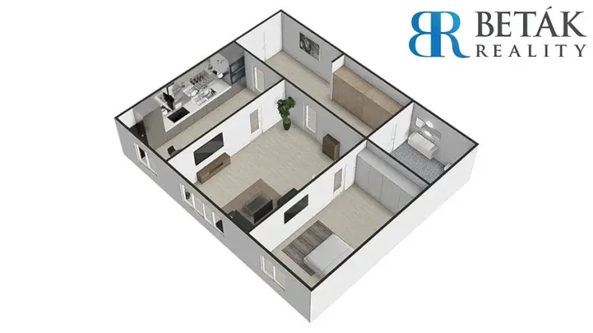 Prodej bytu 2+1, Přerov, Fügnerova, 60 m2