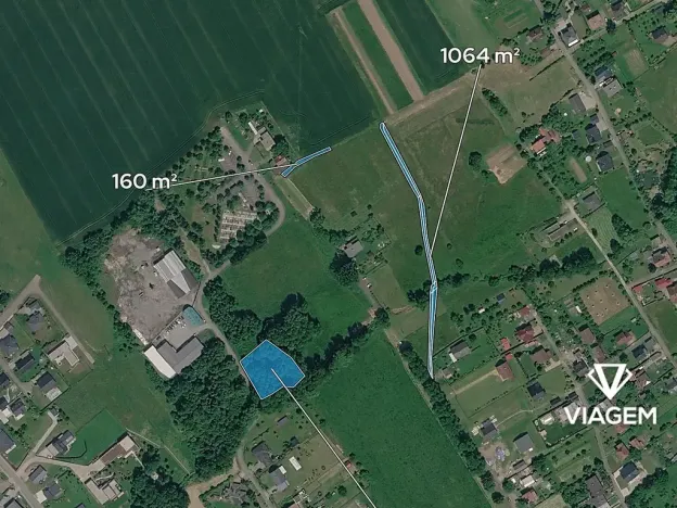 Prodej pole, Bystřice, 428 m2