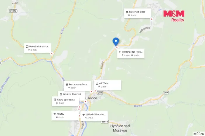 Prodej pozemku pro bydlení, Hanušovice, 1595 m2