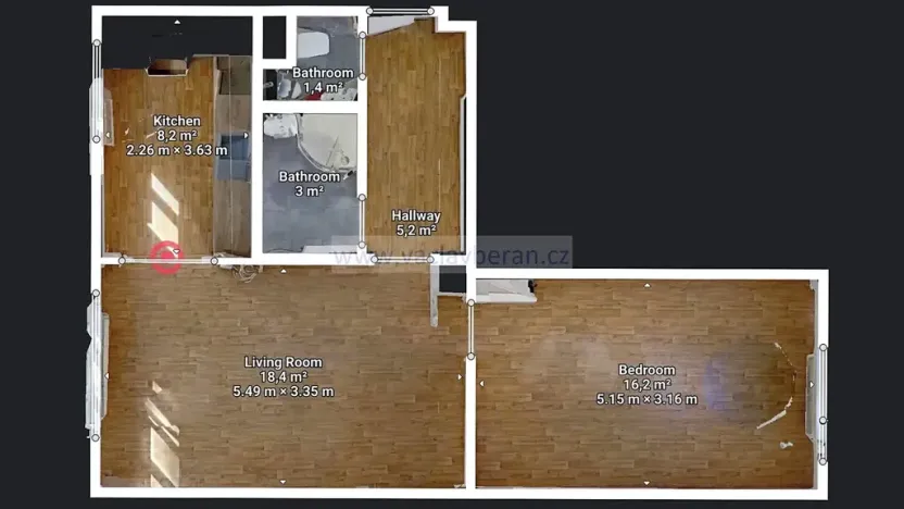 Pronájem bytu 2+1, Česká Třebová, Tykačova, 51 m2