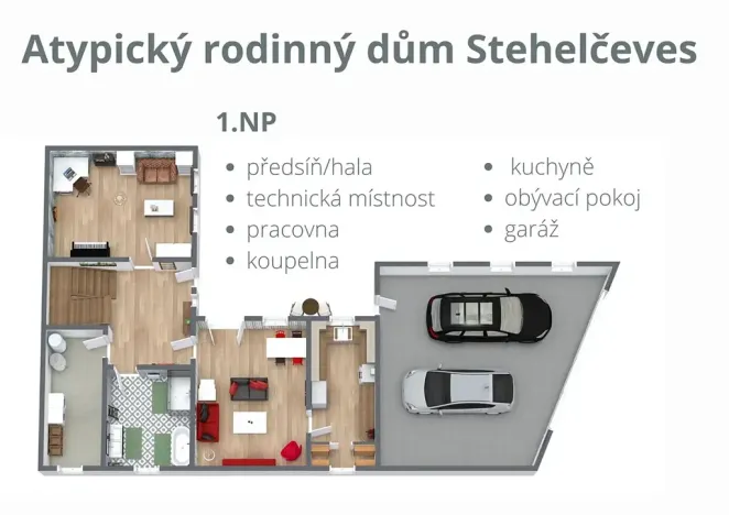 Pronájem rodinného domu, Stehelčeves, V. Moravce, 383 m2