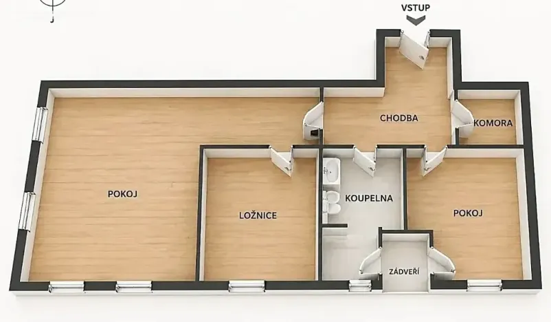 Prodej bytu 3+kk, Praha - Podolí, K sídlišti, 80 m2