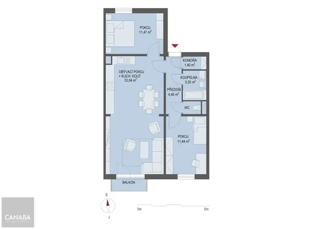 Prodej bytu 3+kk, Nehvizdy, 68 m2