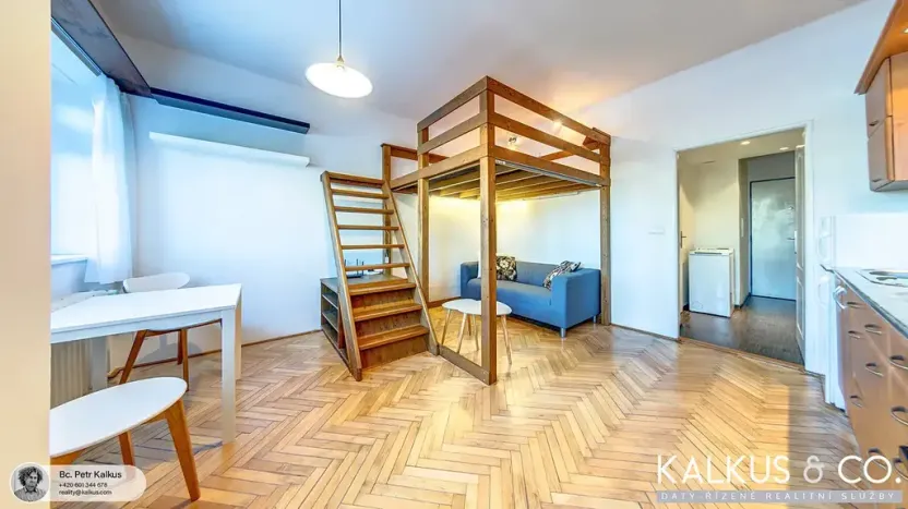Pronájem bytu 1+kk, Hradec Králové, Smetanovo nábřeží, 27 m2