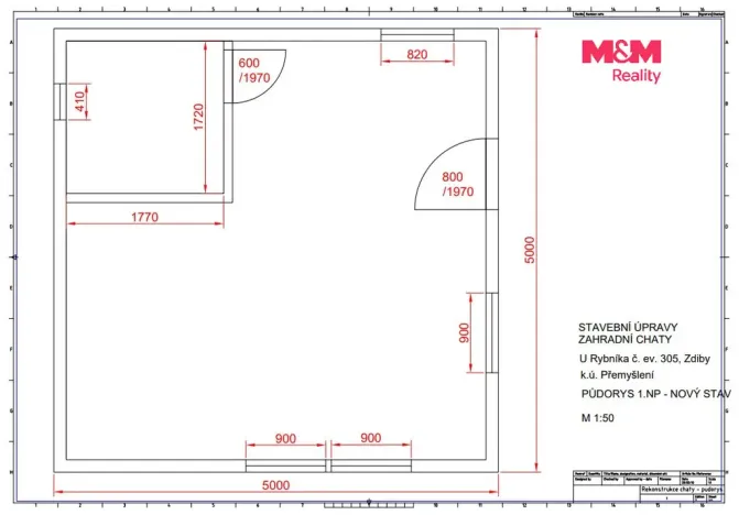 Prodej chaty, Zdiby - Přemyšlení, U Rybníka, 25 m2