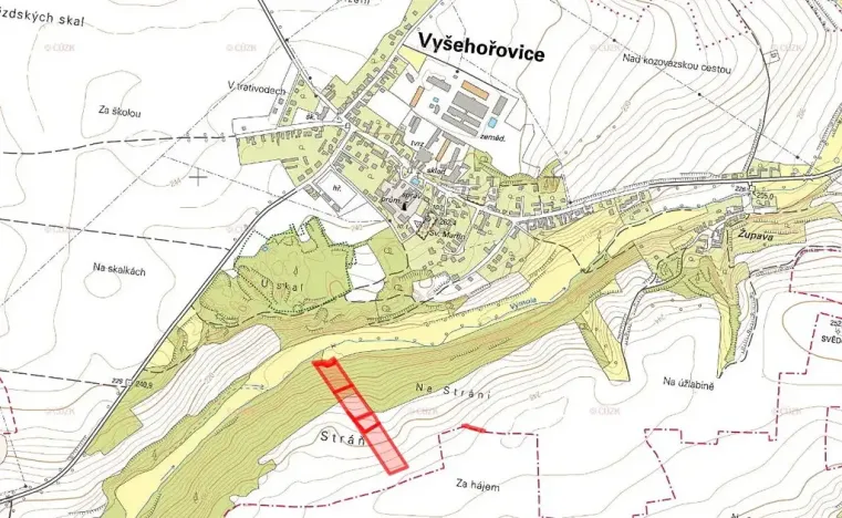 Prodej pole, Vyšehořovice, 19741 m2
