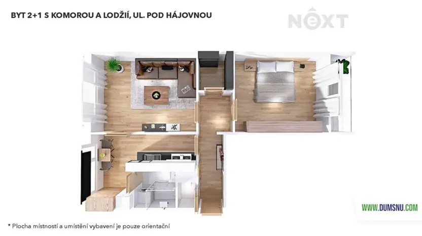 Pronájem bytu 2+1, Šumperk, Pod hájovnou, 56 m2