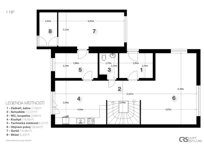 Prodej rodinného domu, Praha - Benice, Okrasná, 230 m2