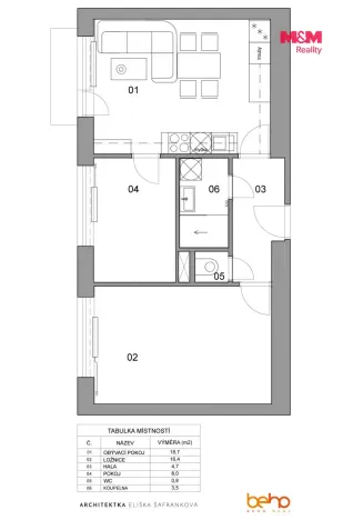 Prodej bytu 3+kk, Brno - Štýřice, Vídeňská, 52 m2