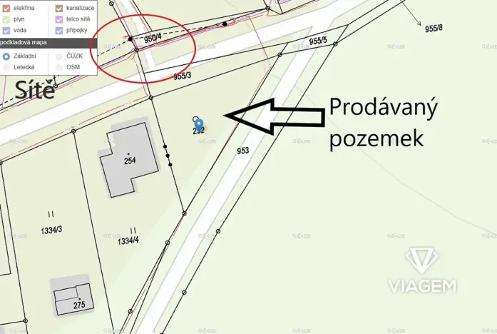 Prodej zahrady, Tučapy, 569 m2