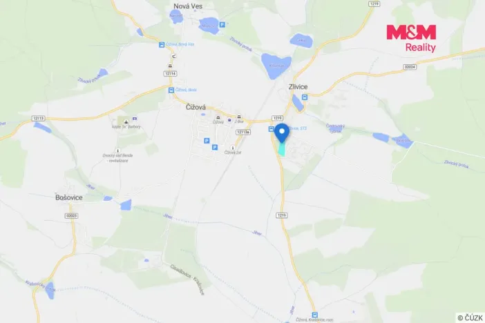 Prodej pozemku pro bydlení, Čížová - Zlivice, 948 m2