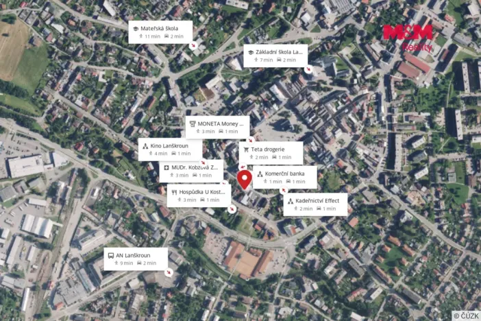 Prodej bytu 1+kk, Lanškroun - Žichlínské Předměstí, Hradební, 30 m2