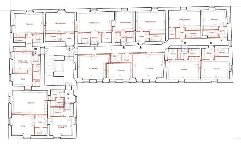 Prodej činžovního domu, Batelov, náměstí Míru, 2200 m2