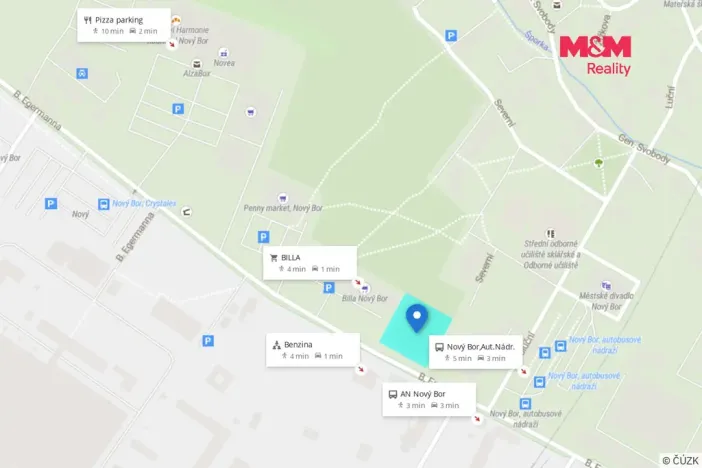 Pronájem komerčního pozemku, Nový Bor - Arnultovice, 300 m2