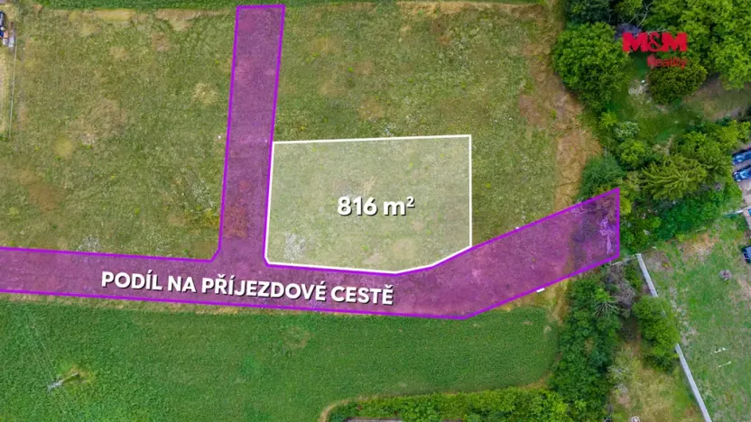 Prodej pozemku pro bydlení, Všetaty, 816 m2