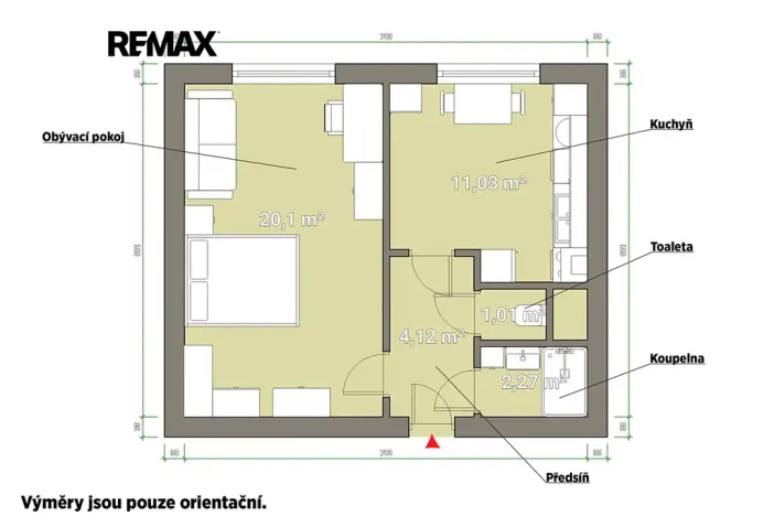 Pronájem bytu 1+1, Plzeň, Manětínská, 39 m2