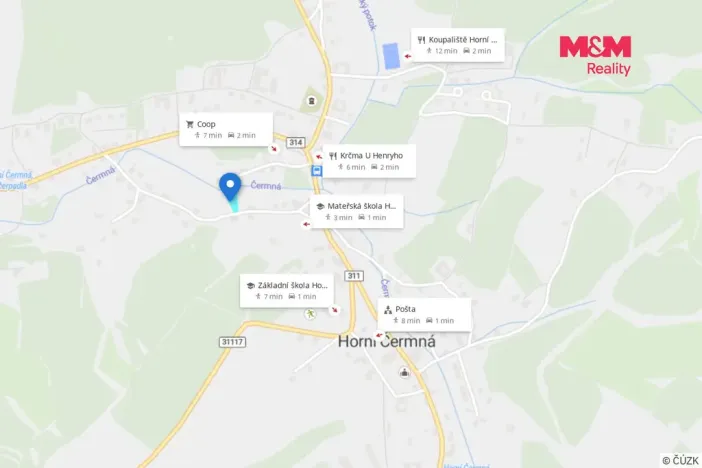 Prodej pozemku pro bydlení, Horní Čermná, 932 m2