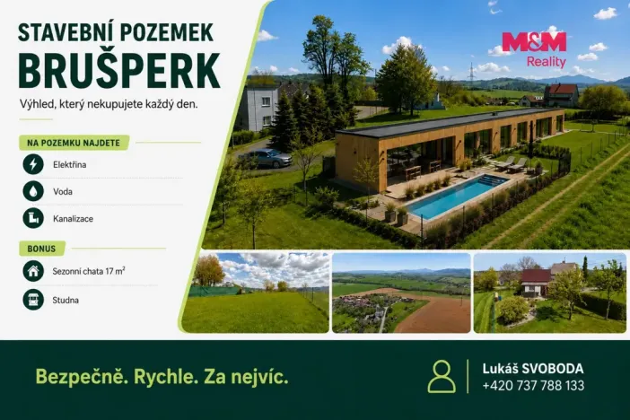 Prodej pozemku pro bydlení, Brušperk, Borošínská, 887 m2