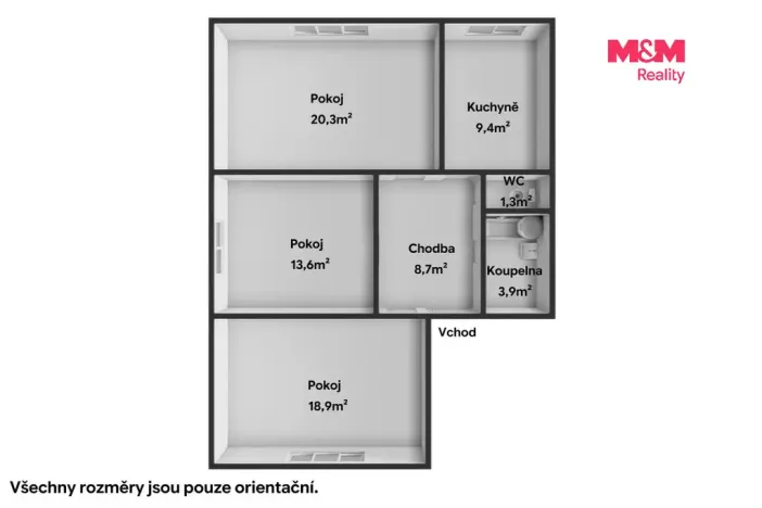 Prodej bytu 3+1, Otov, 71 m2