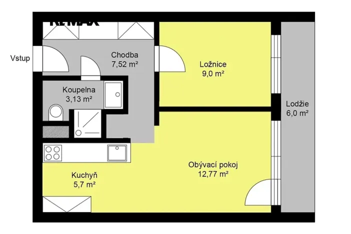 Pronájem bytu 2+kk, Kolín, Klenovecká, 44 m2