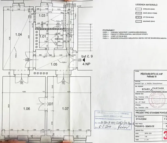 Prodej bytu 3+1, Praha - Malá Strana, Petřínská, 102 m2