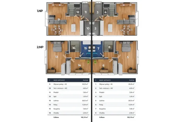 Prodej bytu 3+kk, Nové Strašecí - Pecínov, Pecínovská, 102 m2