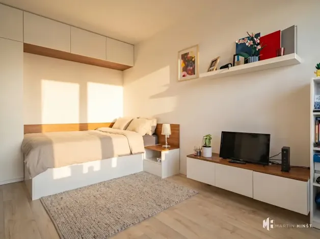 Pronájem bytu 1+kk, Praha - Horní Měcholupy, Nad přehradou, 30 m2