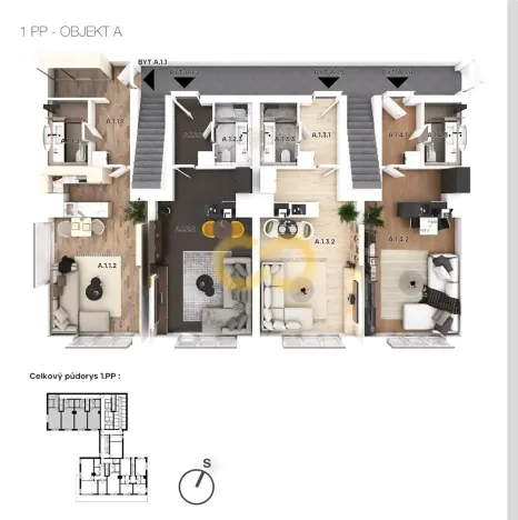 Prodej bytu 3+kk, Nové Hutě, 55 m2