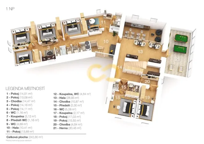 Prodej rodinného domu, Uzeničky, 590 m2