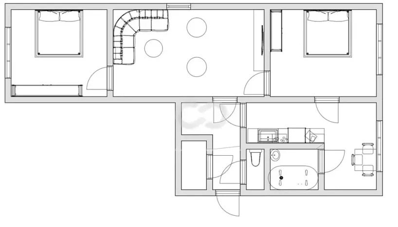 Prodej bytu 3+1, Vimperk, Sklářská, 65 m2