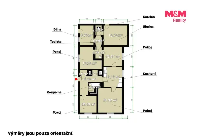 Prodej rodinného domu, Hostomice, Malostranská, 115 m2