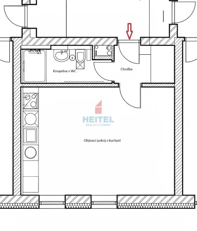 Pronájem bytu 1+kk, Olomouc, Rejskova, 32 m2