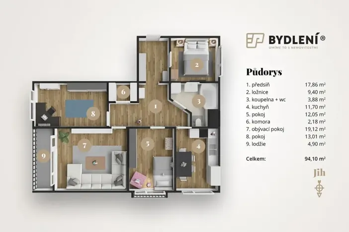 Prodej bytu 4+1, Teplice, U Červeného kostela, 94 m2