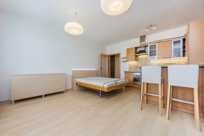 Pronájem bytu 1+kk, Praha - Horní Měcholupy, Mantovská, 45 m2