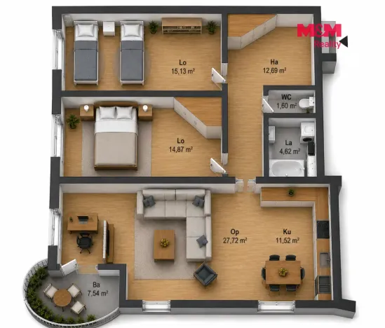 Prodej bytu 3+kk, Praha - Újezd, Pastevců, 88 m2