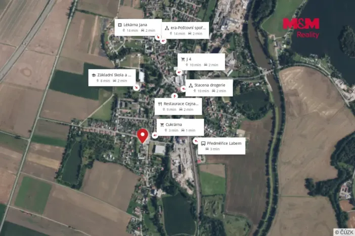 Pronájem bytu 1+1, Předměřice nad Labem, Hradecká, 45 m2