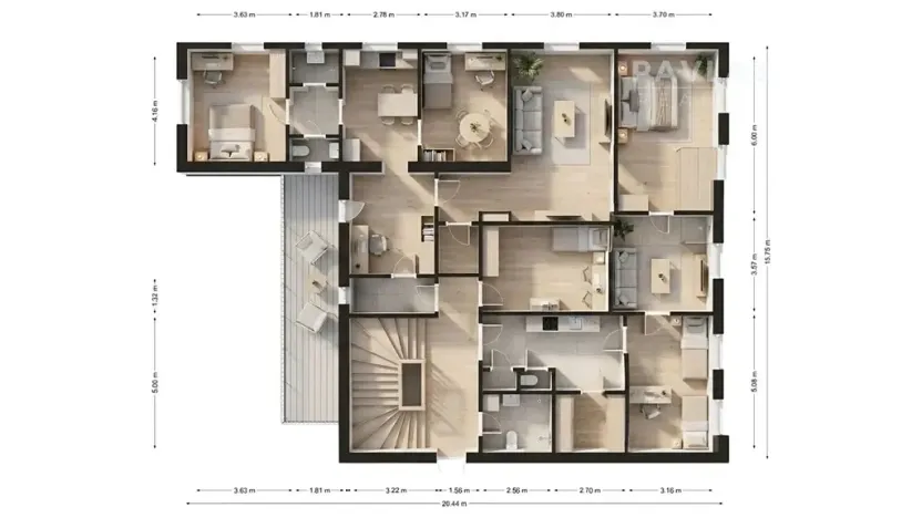 Prodej rodinného domu, Veselí nad Lužnicí, náměstí T. G. Masaryka, 570 m2