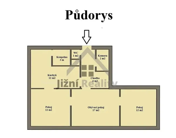 Prodej bytu 3+1, Volary, Sídl. Míru, 69 m2