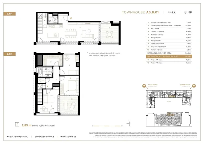 Prodej bytu 4+kk, Praha - Holešovice, Dělnická, 114 m2